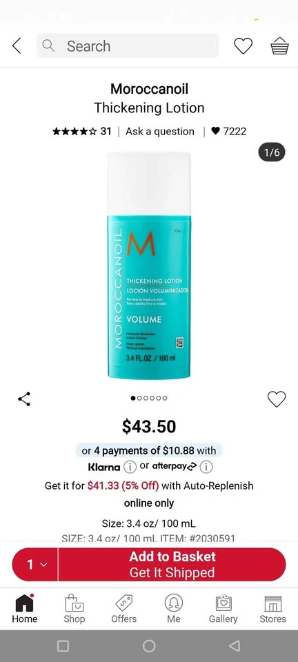 Moroccan oil thickening lotion for hair volume - photo 5