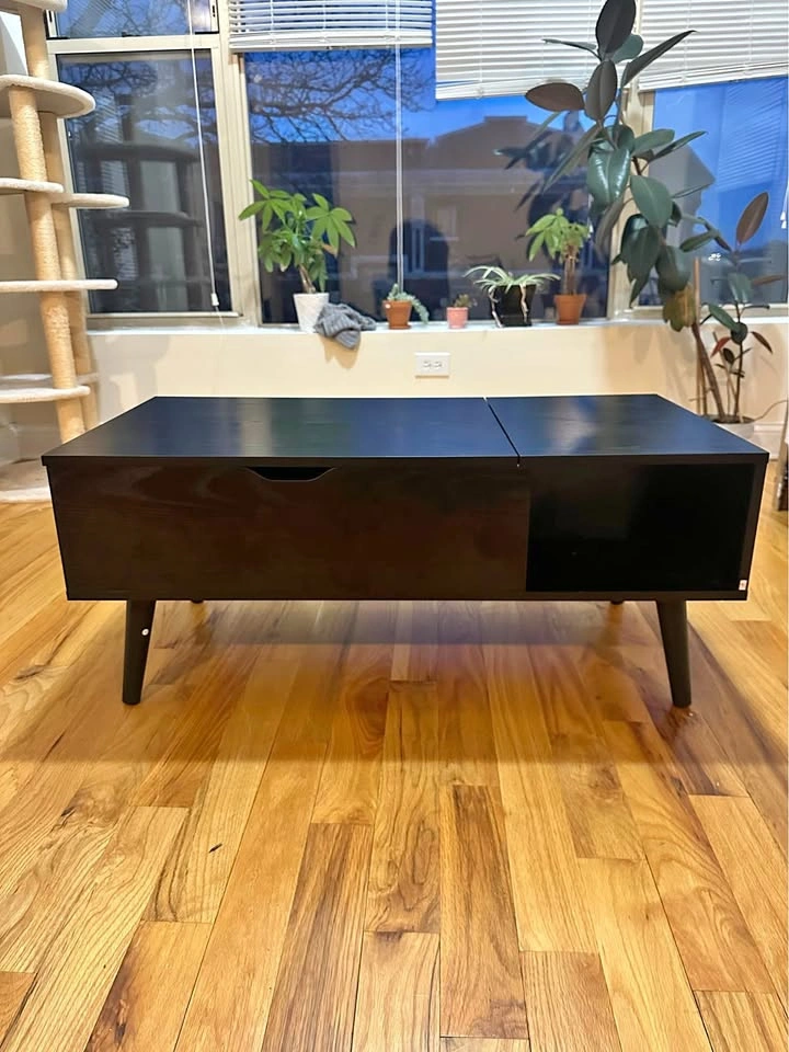 Black Lift-Top Coffee Table