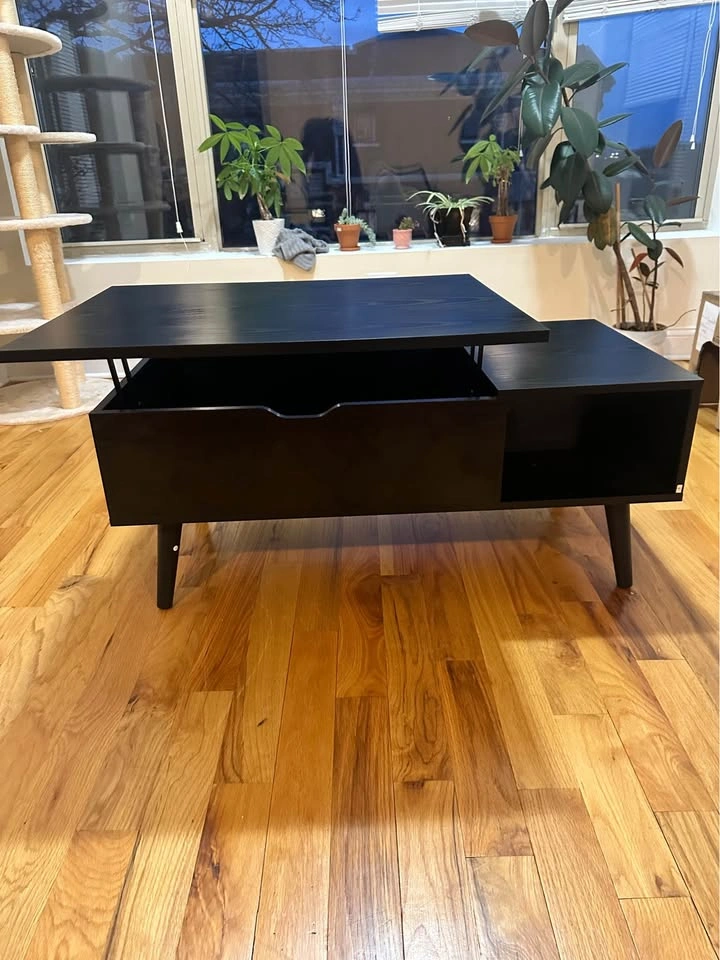 Black Lift-Top Coffee Table - photo 2