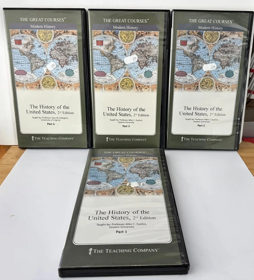 The Great Courses History of the United States DVDs 1-4