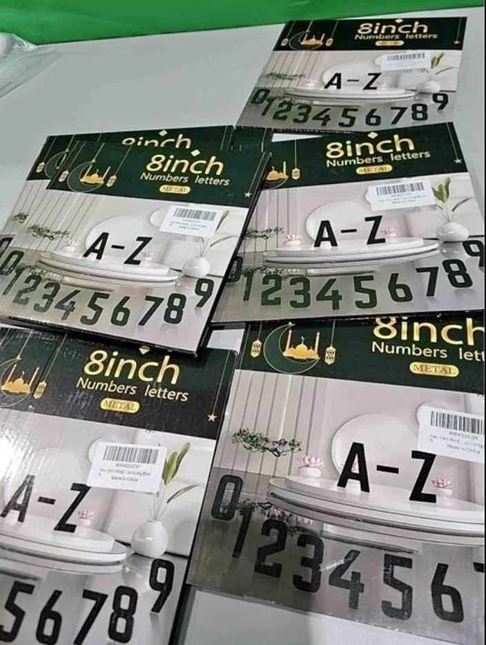 Aluminum House Letters and Numbers