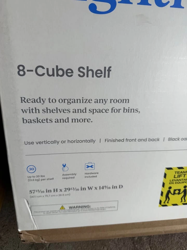 8 Cube Organizer Black - Brightroom™ - photo 3