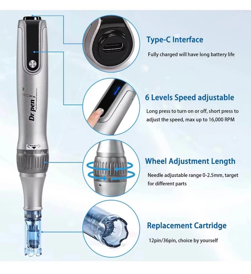 Dr. Pen M8S Microneedling Pen with 10 Cartridges - photo 2