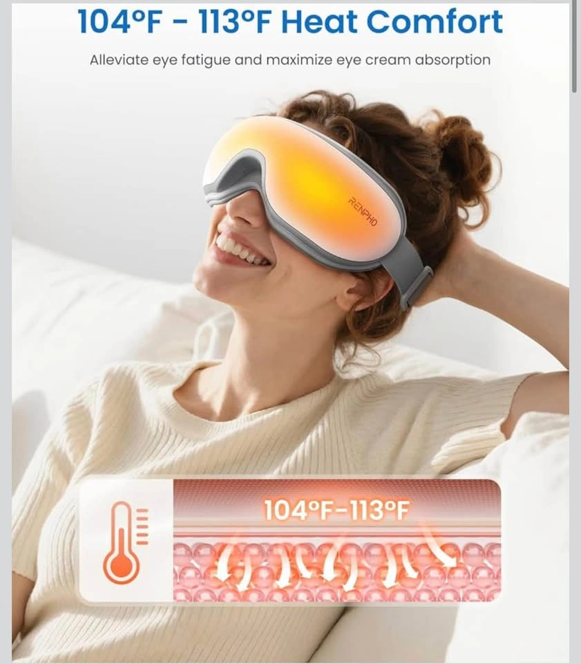 Renpho Eyeris 1 Eye Massager – Heated, Migraine Relief - photo 5