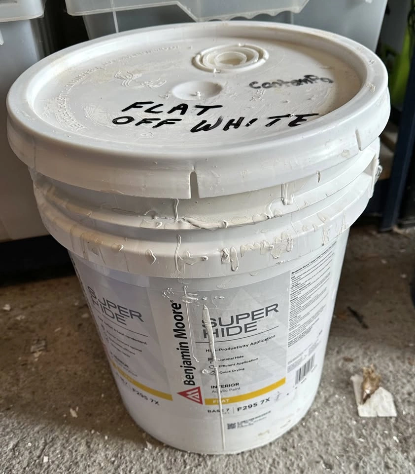 Paint Full Pail Latex Flat Off White