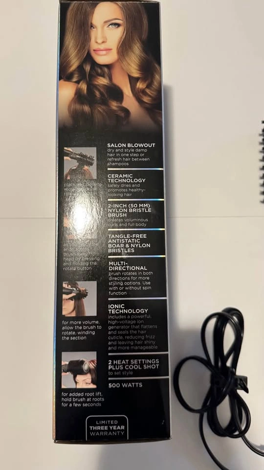 InfinitiPRO by Conair Rotating Ceramic Hot Air Brush - photo 4