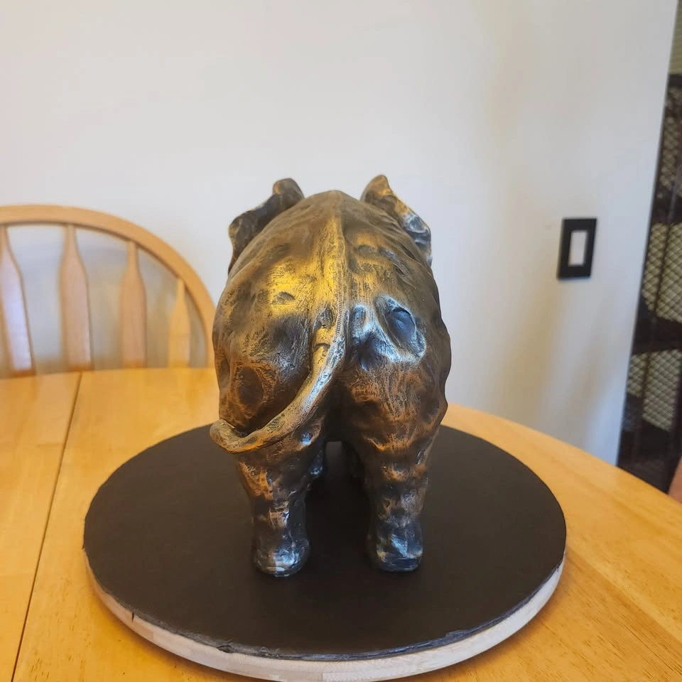 Big Momma, An Elephant and Baby Calf Statuette, Decorative - photo 4