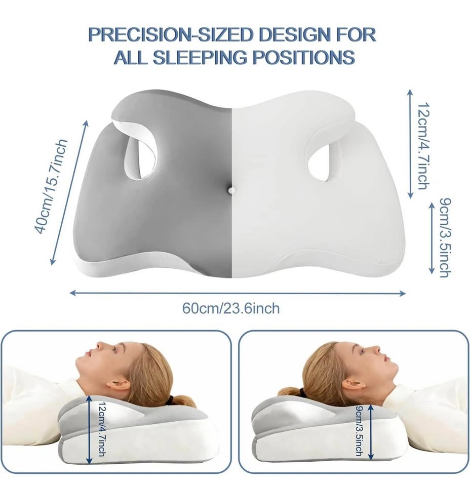 (New)2*Pack Adjustable Ergonomic Memory Foam Cervical Pillow - photo 2
