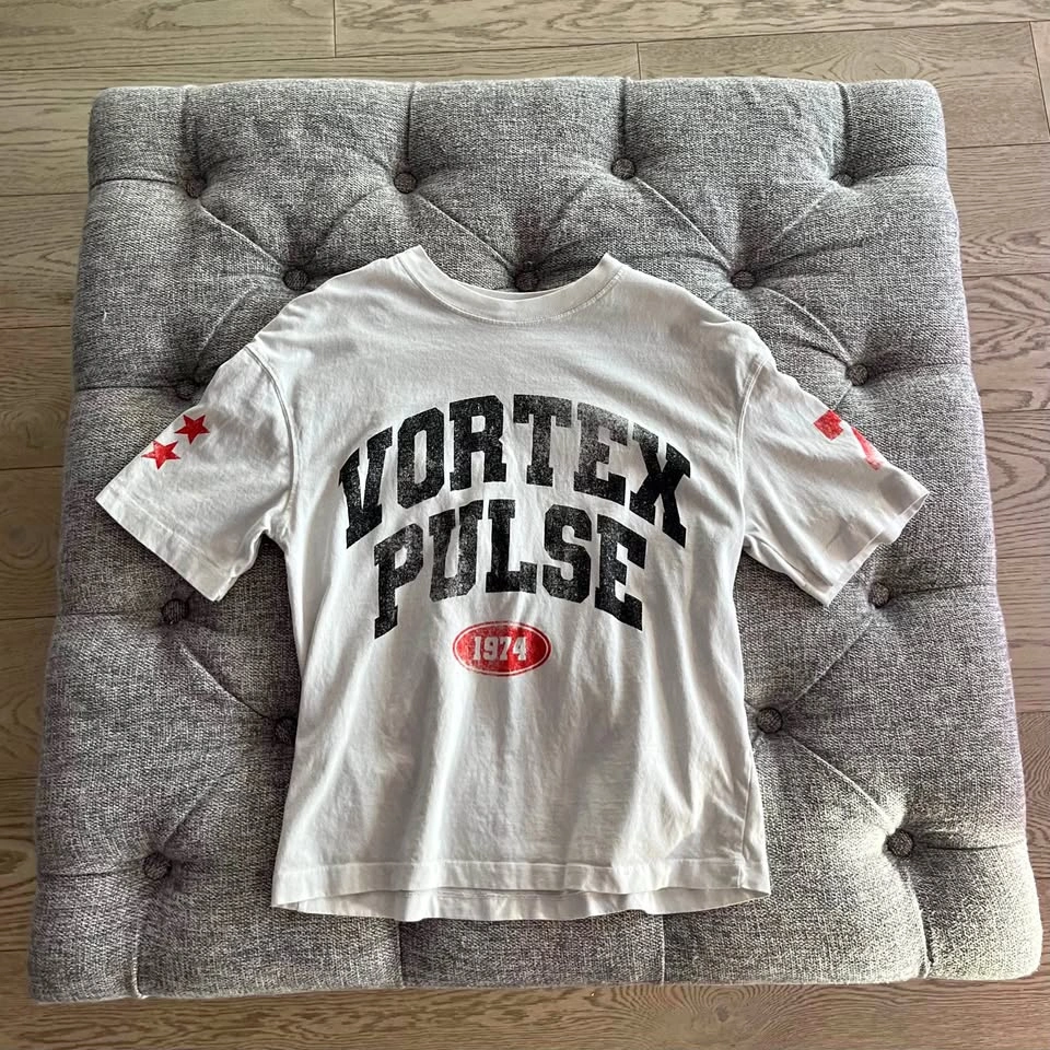 Zara "Vortex Pulse" Vintage Style Graphic Tee - Red/White/Black