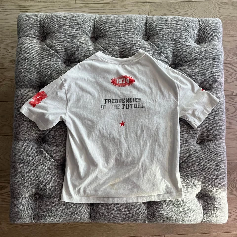 Zara "Vortex Pulse" Vintage Style Graphic Tee - Red/White/Black - photo 2