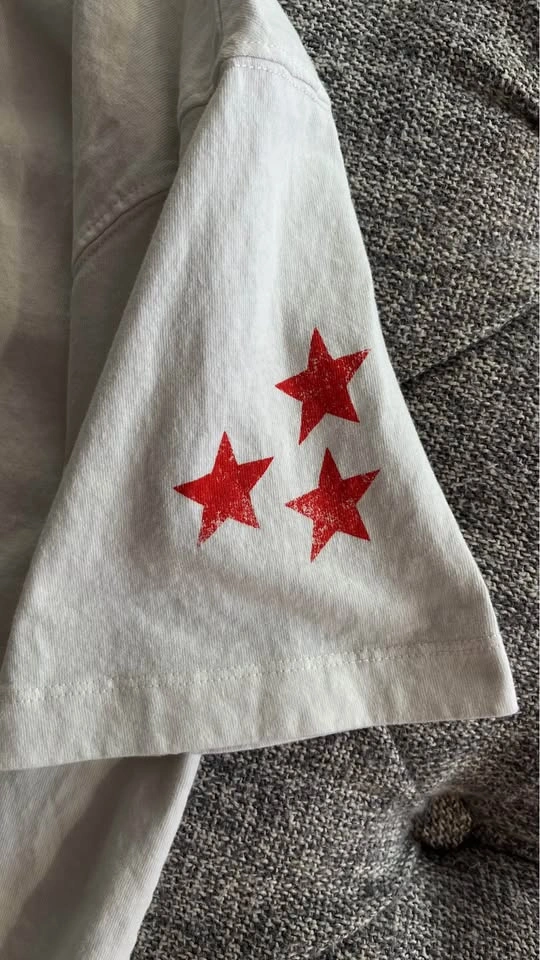 Zara "Vortex Pulse" Vintage Style Graphic Tee - Red/White/Black - photo 5