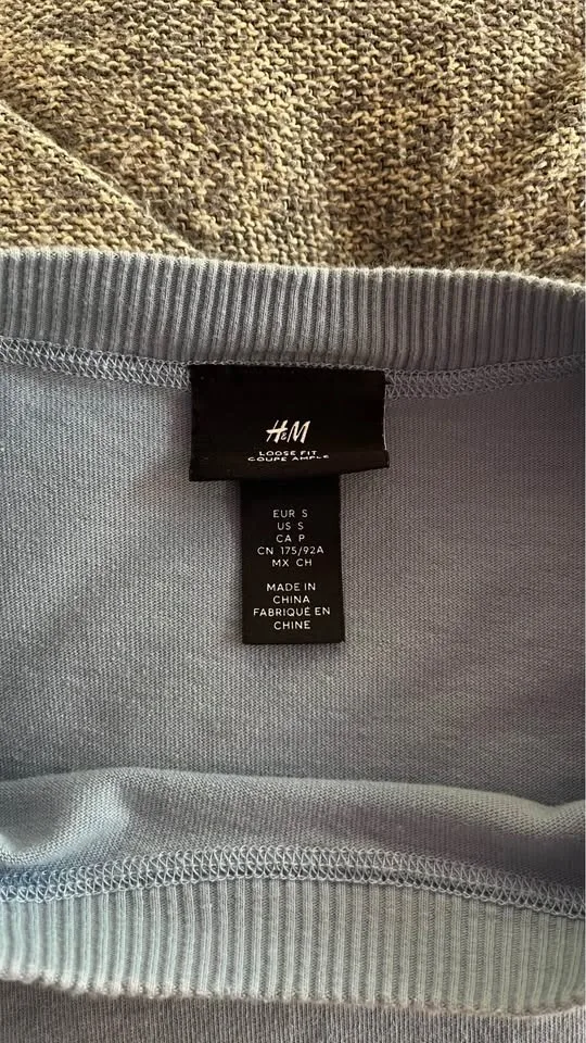 H&M "The Golden City CA. USA" Graphic Tee - Periwinkle - S - photo 3