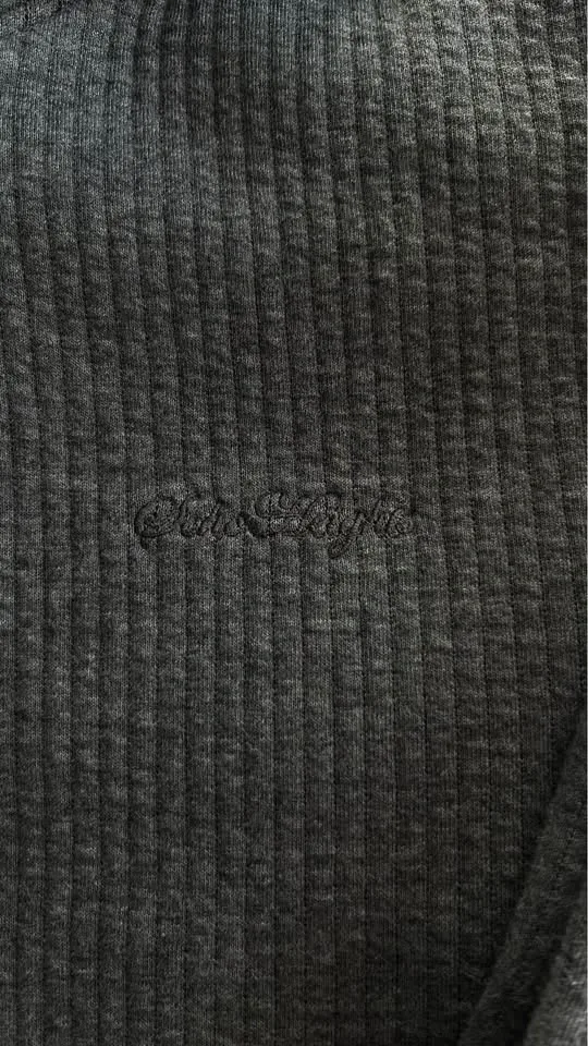 H&M "Soho Heights" Ribbed Hoodie - Grey - Size S - photo 3