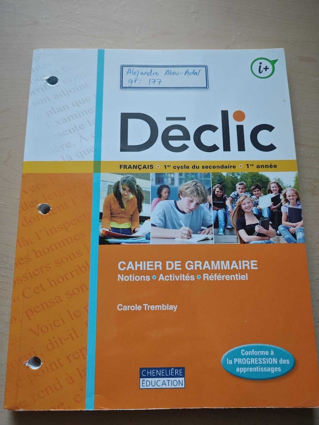 French Textbook for Grade 7
