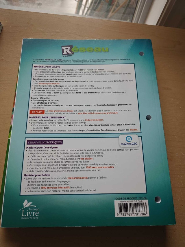French Textbook - Réseau, 2nd Edition - Secondary 4 - photo 2