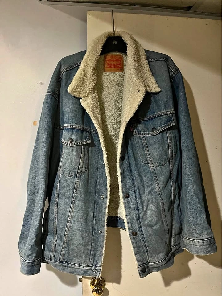 Levi Strauss & Co. Sherpa Lined Denim Jacket - Size 5XL