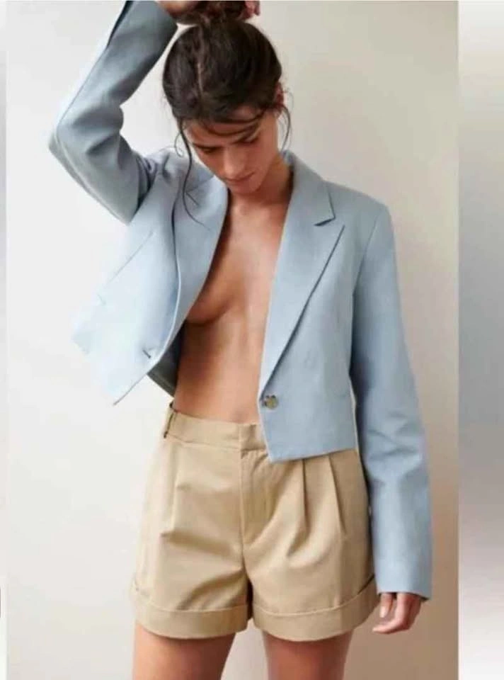 ZARA Cropped Blazer - Women's Size Small