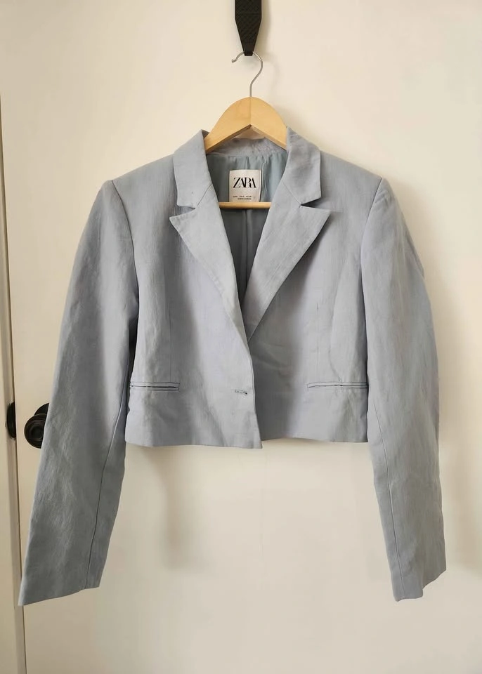 ZARA Cropped Blazer - Women's Size Small - photo 2