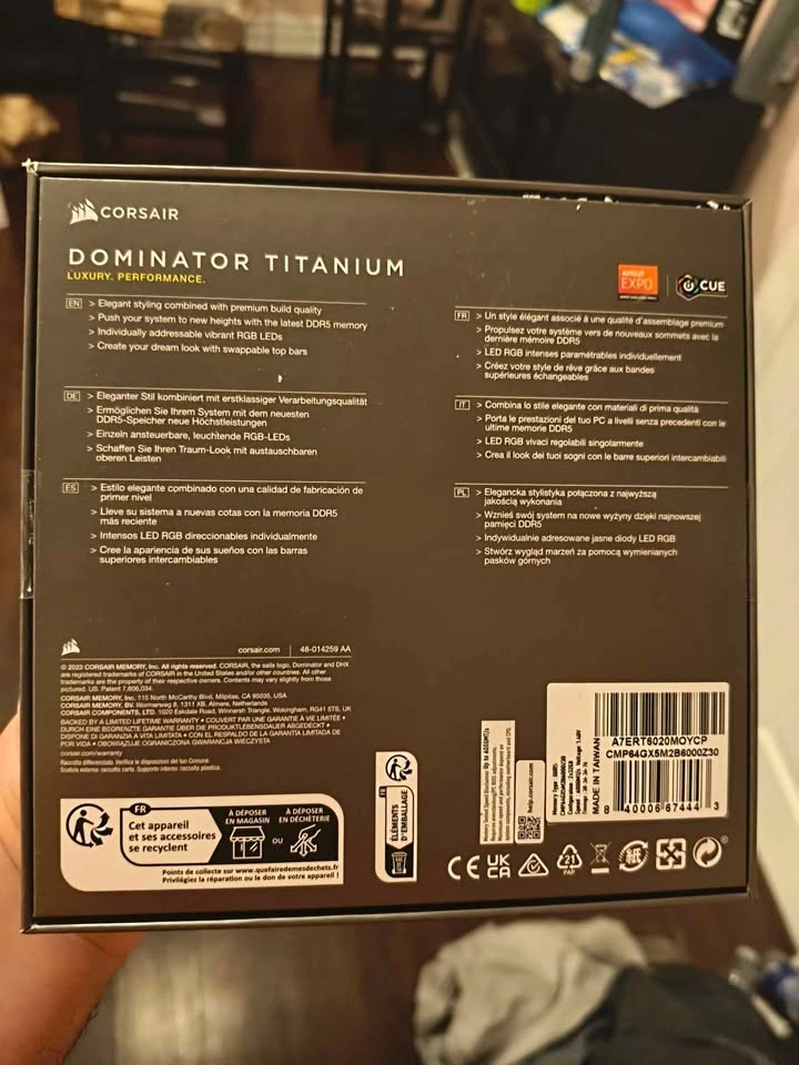 Corsair Titanium 64GB (2x32) 7200MHz CL30 Gray RAM - photo 2