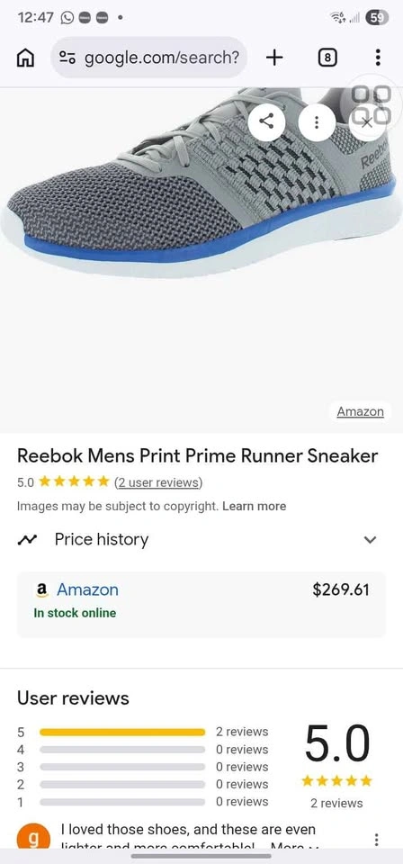 Reebok Print Prime Runner Shoes SIZE 12 - photo 2