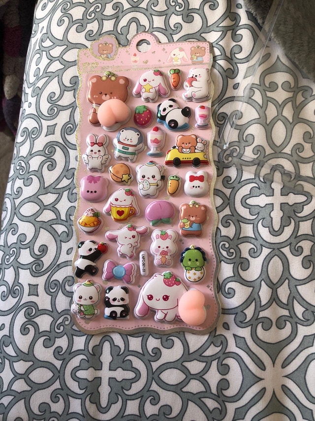 Puffy Sticker Sheet from Japan