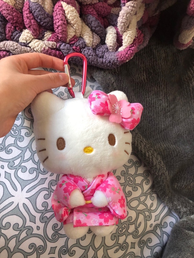 Hello Kitty Keychain with Pouch and Bag
