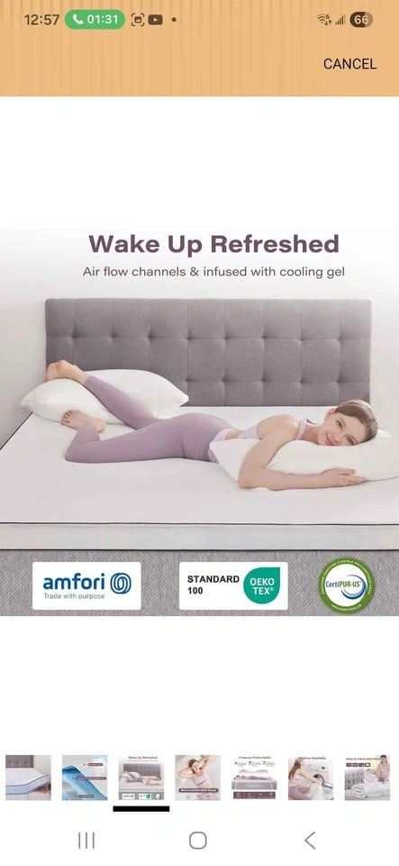 3 Inch Memory Foam Mattress Topper - photo 5