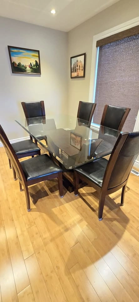 Dining table with 6 chairs & Buffet