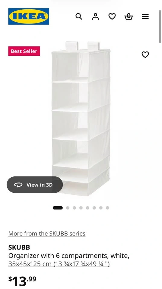 IKEA Closet Hanging Organizer - photo 3