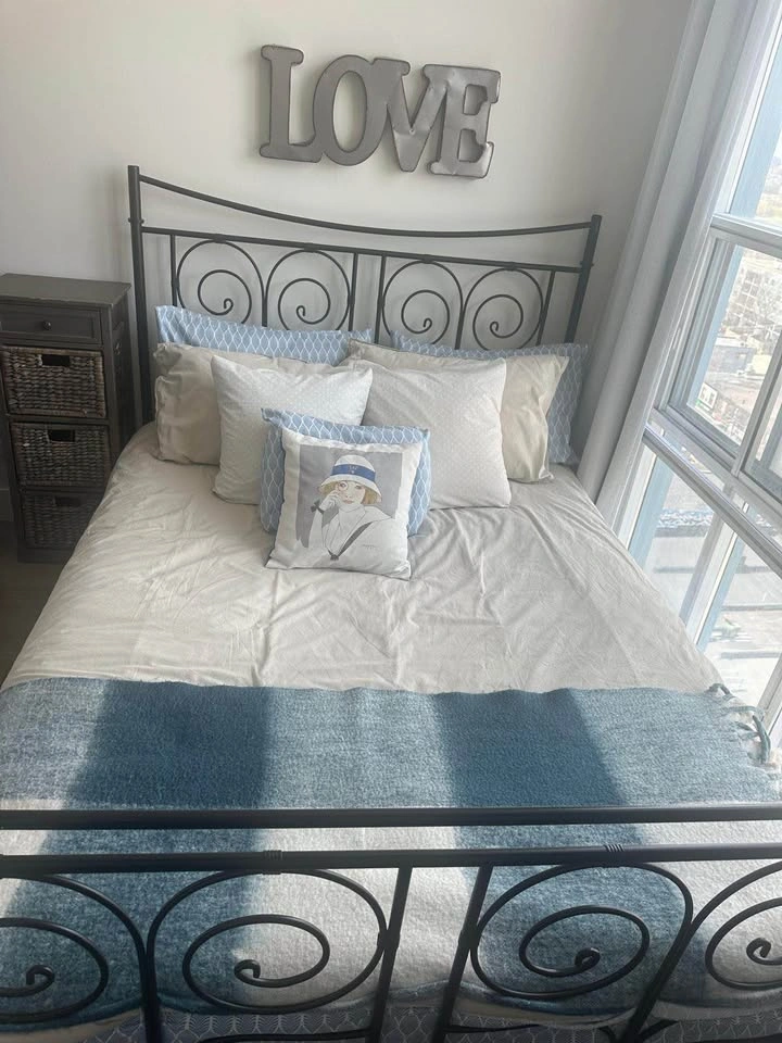 Queen Bed Frame + Mattress Set – Must Go - photo 3