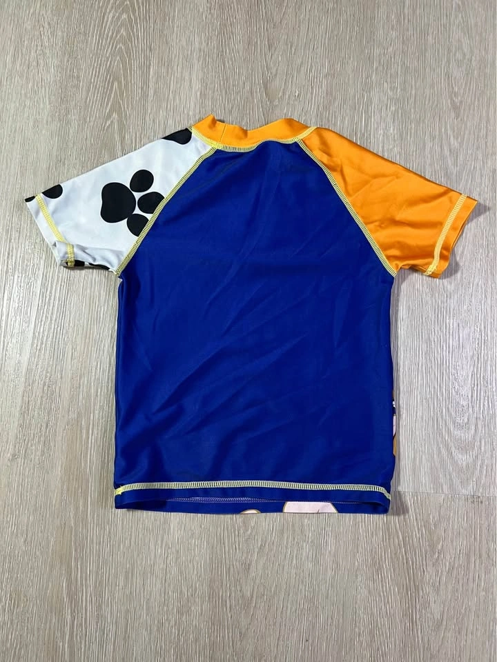 Paw Patrol Rubble Swim Shirt Rash Guard Size 6 - photo 2