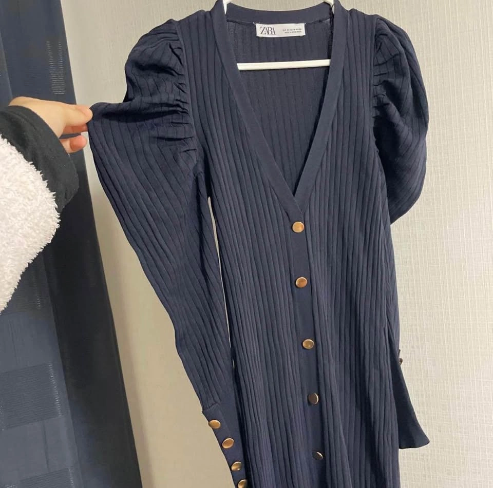 Deep navy blue Zara dress - photo 2