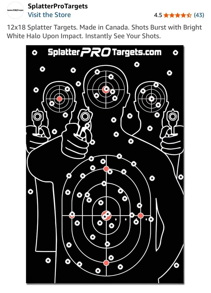 Splatterpro Target 12x18
