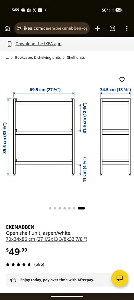 IKEA Kitchen Shelving Unit - Great Condition