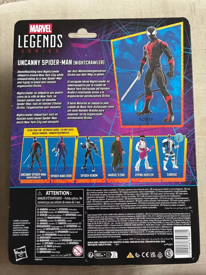 Marvel Legends Uncanny Spider-Man (Nightcrawler) Figure - photo 2