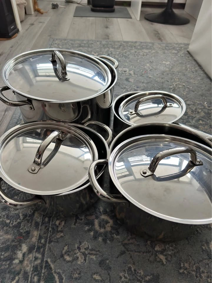Moving Out Sale - IKEA Stainless Steel Cookware Set with Lids –