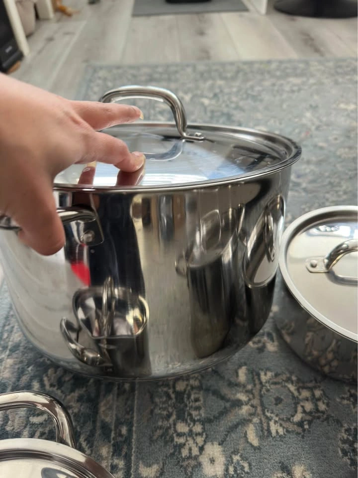 Moving Out Sale - IKEA Stainless Steel Cookware Set with Lids – - photo 4