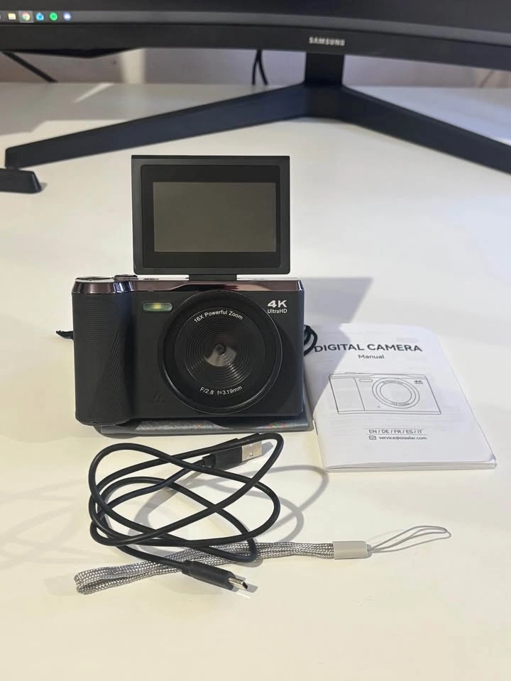 4K 56MP Digital Camera w/ Flip Screen - photo 2