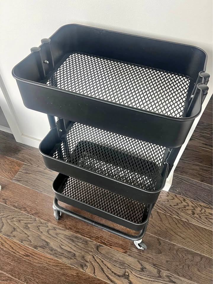 IKEA metal black cart