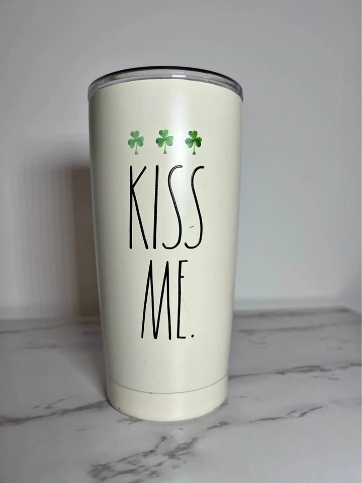 Rae Dunn St. Patrick's Day Kiss Me Tumbler