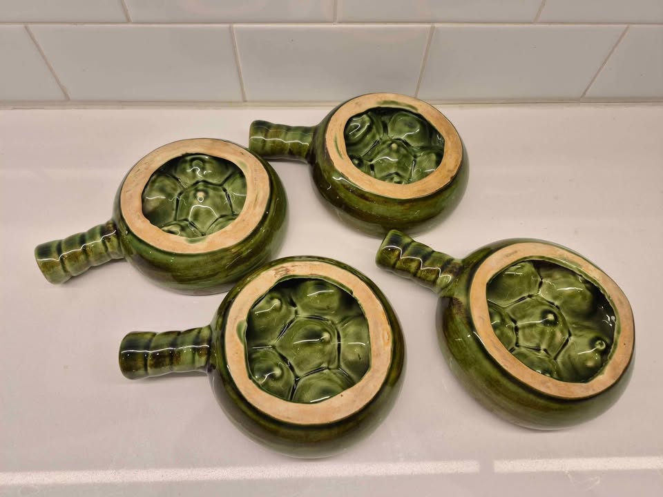 Vintage escargot plate set - photo 3