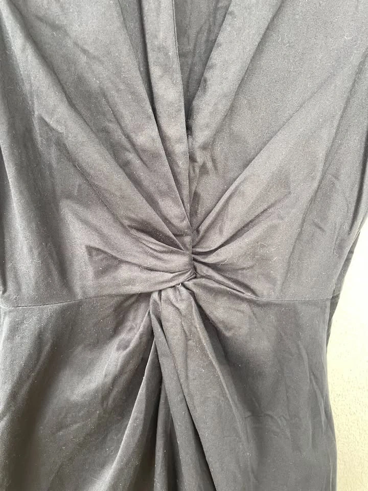 Kenneth Cole Reaction Black Midi Dress Twist Front Sleeveless, S - photo 3