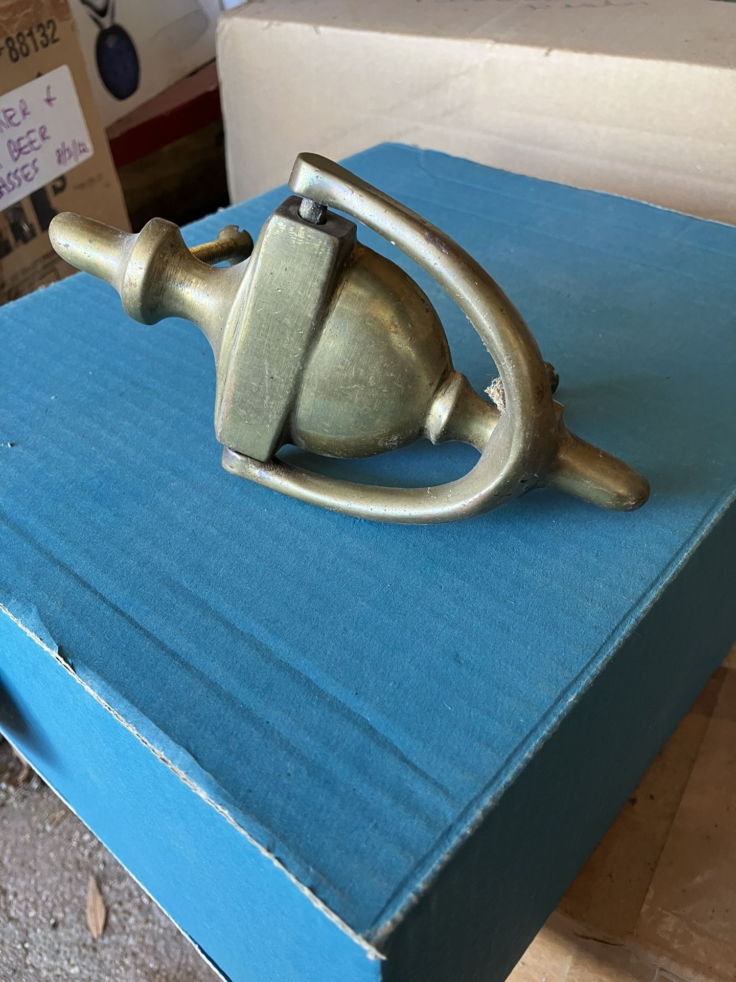 Brass Door Knocker. Old