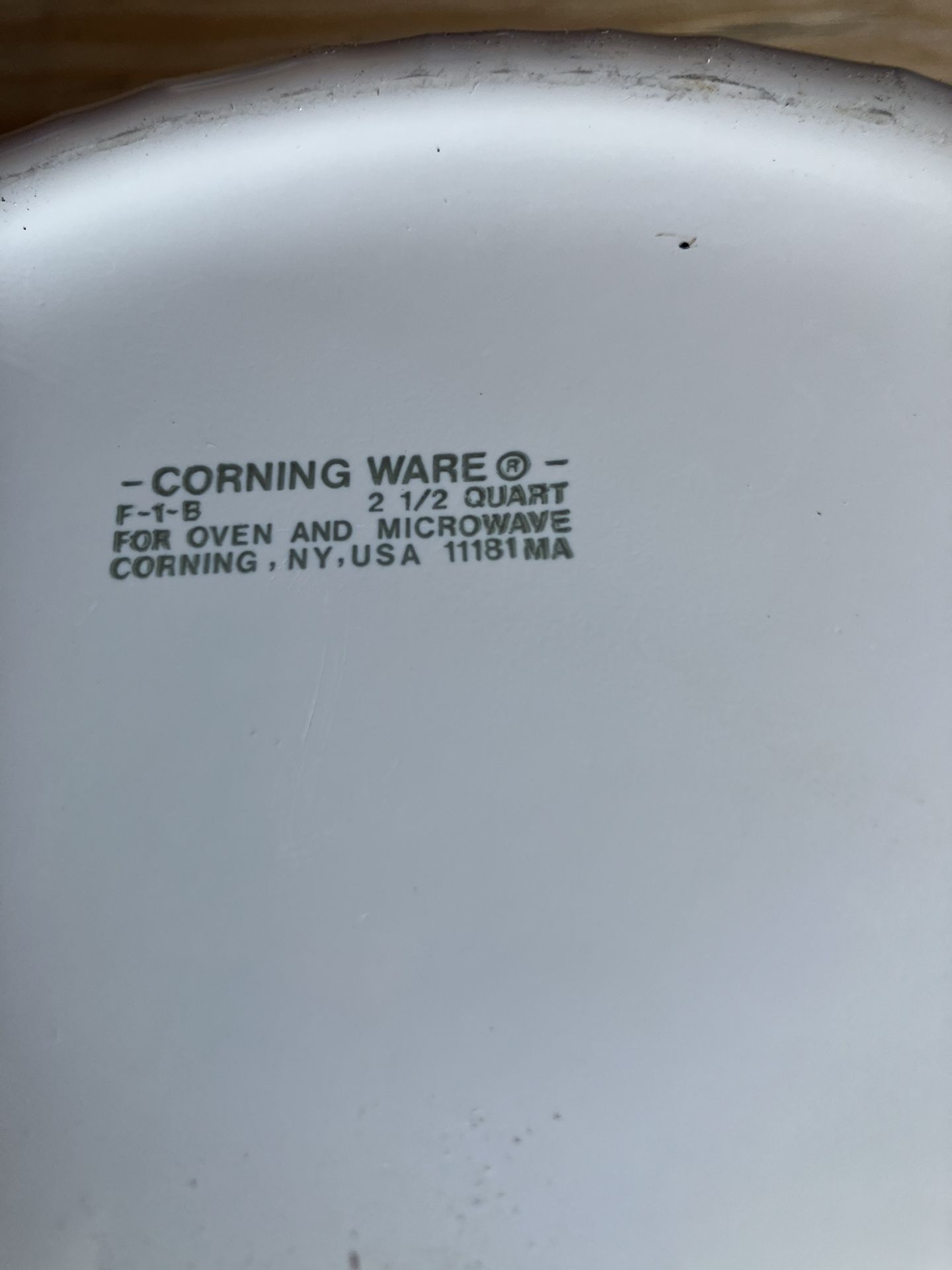 Corning French White Casserole Dish w/ Lid - Round - photo 2