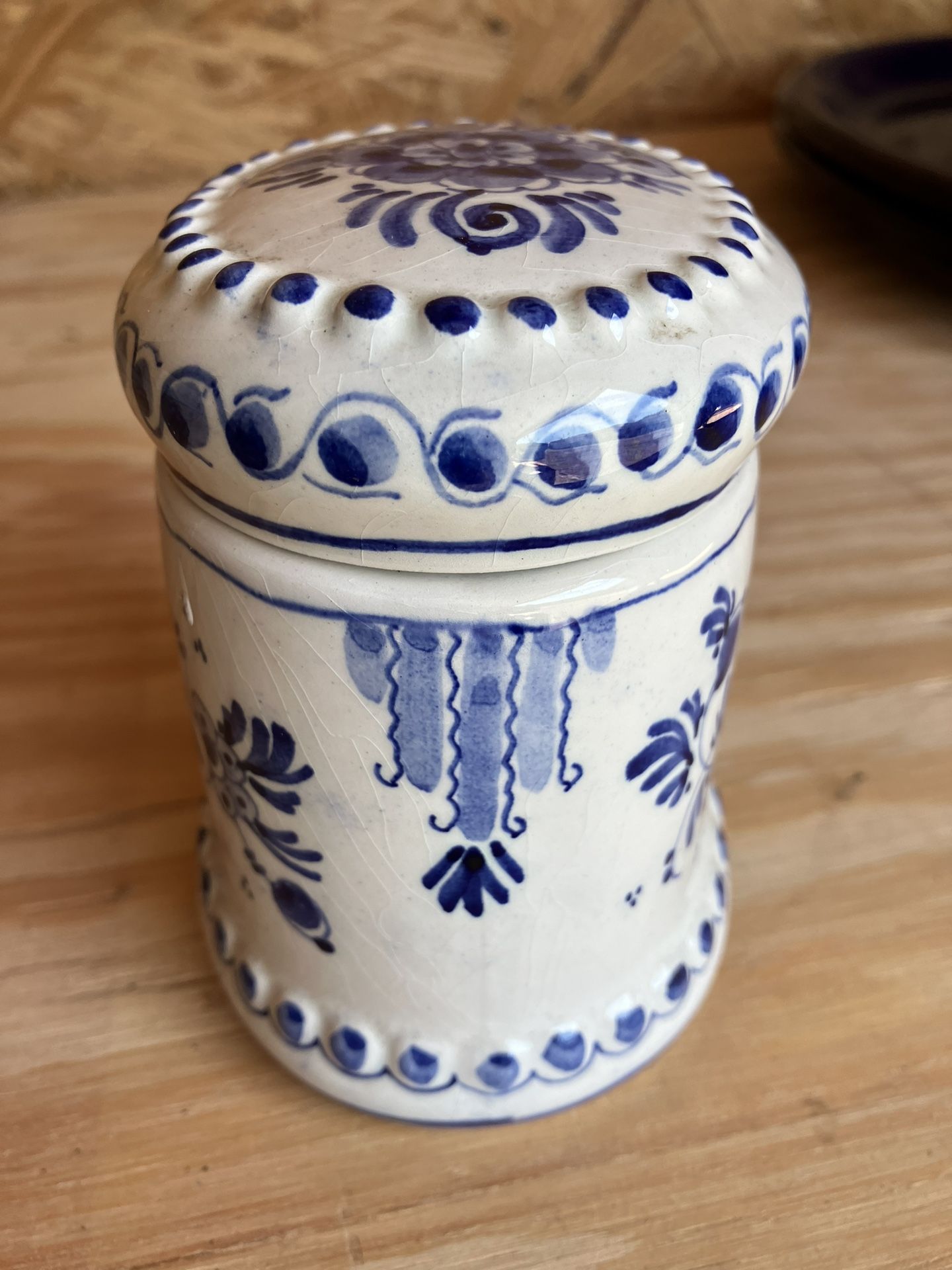 Small Blue Covered Bowl - photo 2