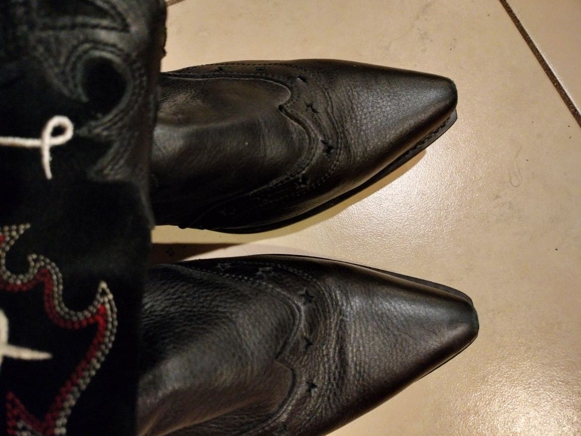 Leather Women's Cowboy Boots - photo 3