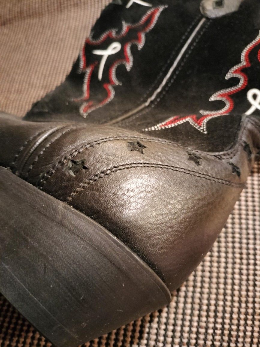 Leather Women's Cowboy Boots - photo 4