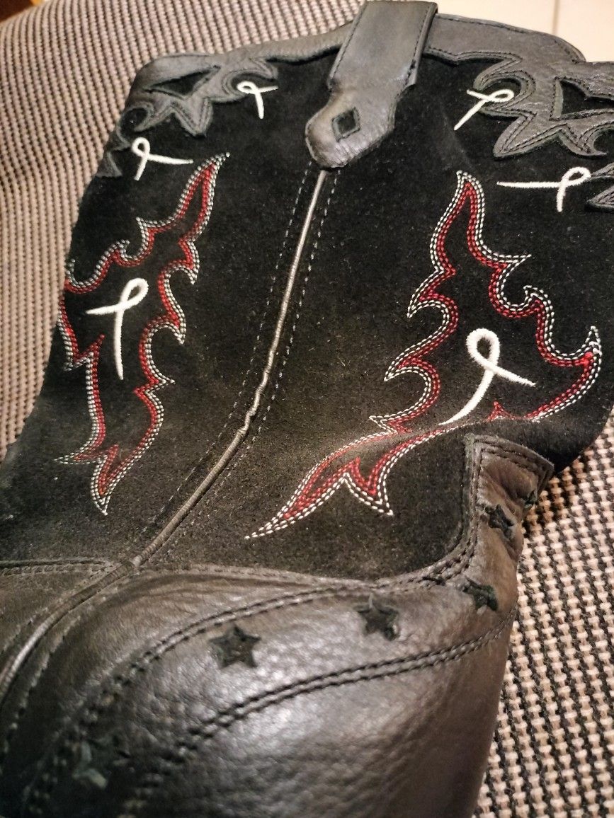 Leather Women's Cowboy Boots - photo 5