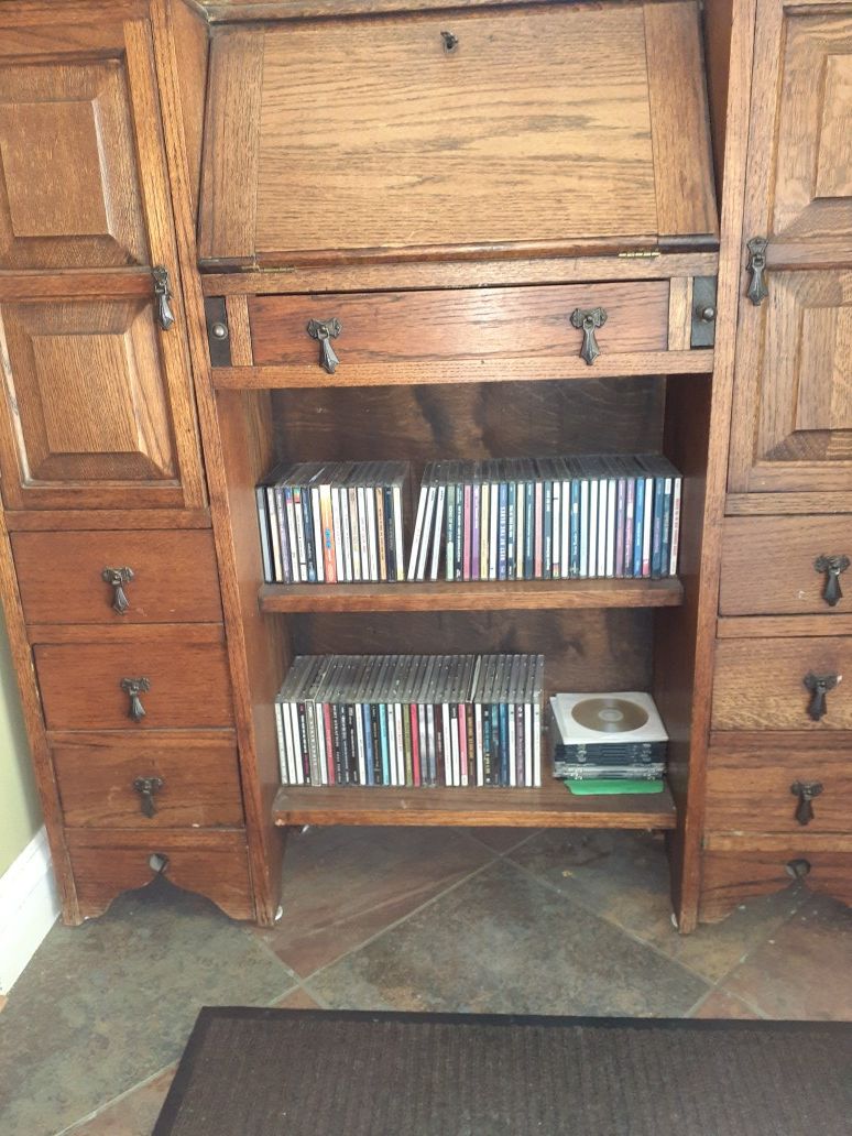 Mission style desk/cabinet - photo 4