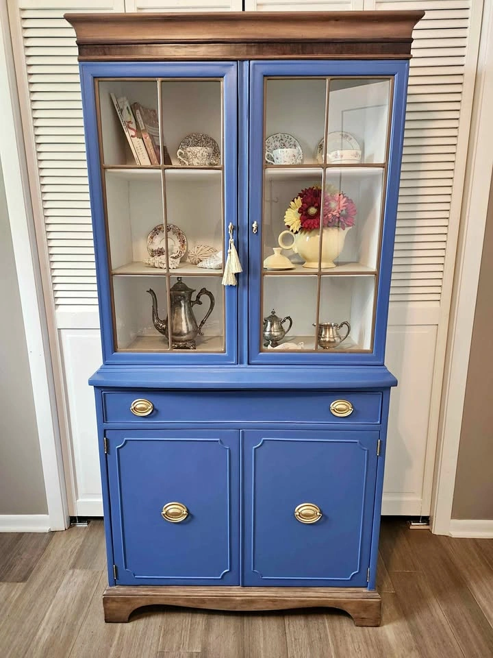 Refinished Antique China Cabinet